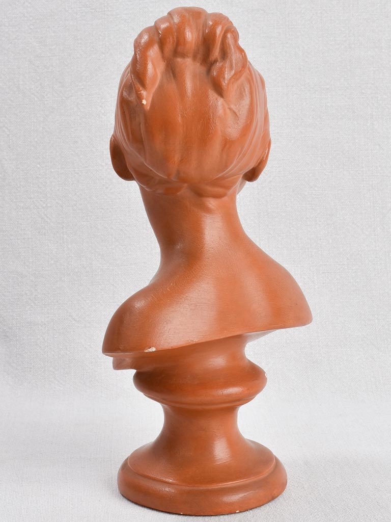 Vintage bust of a young woman 12¼"