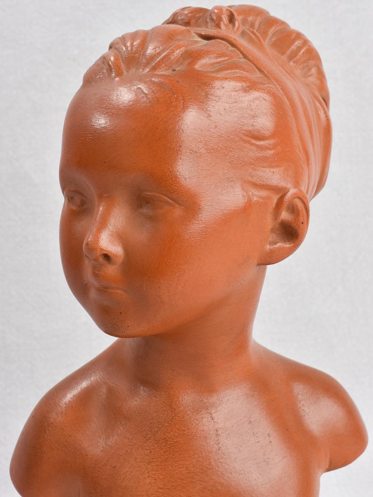 Vintage bust of a young woman 12¼"