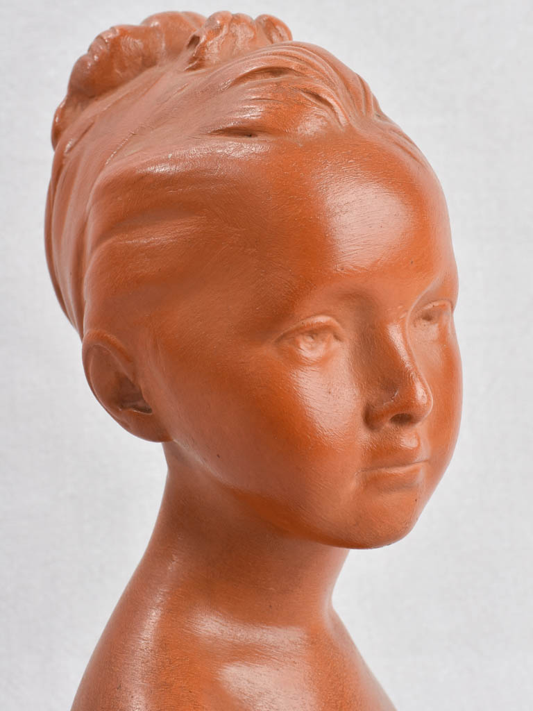 Vintage bust of a young woman 12¼"