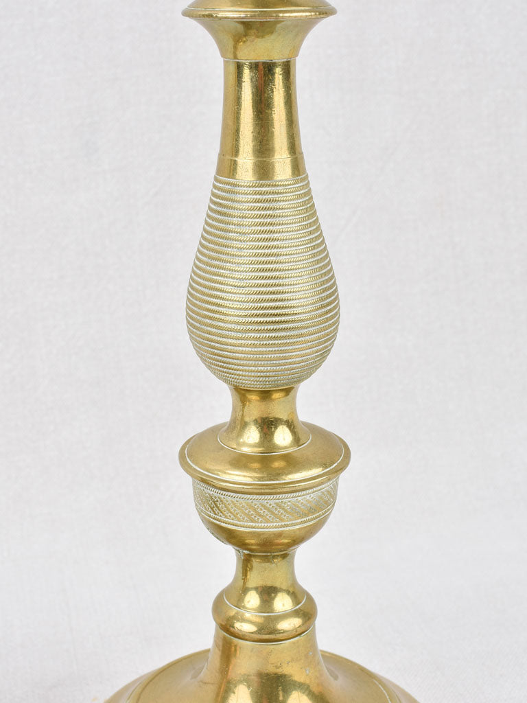 Bronze Candlesticks with Consistent Patina