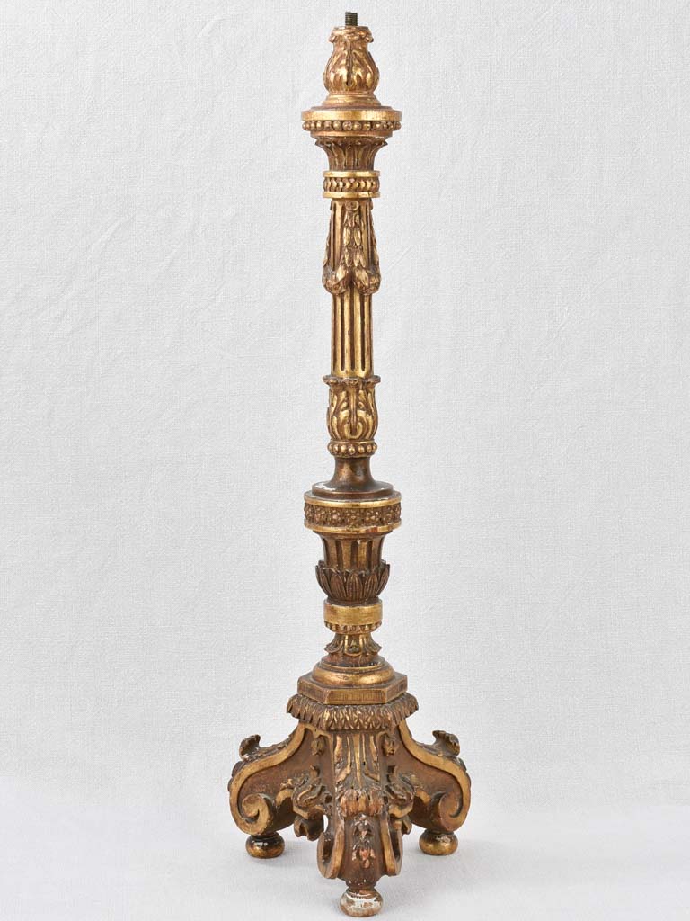 Candlestick base, 19th-century, French 26¾"