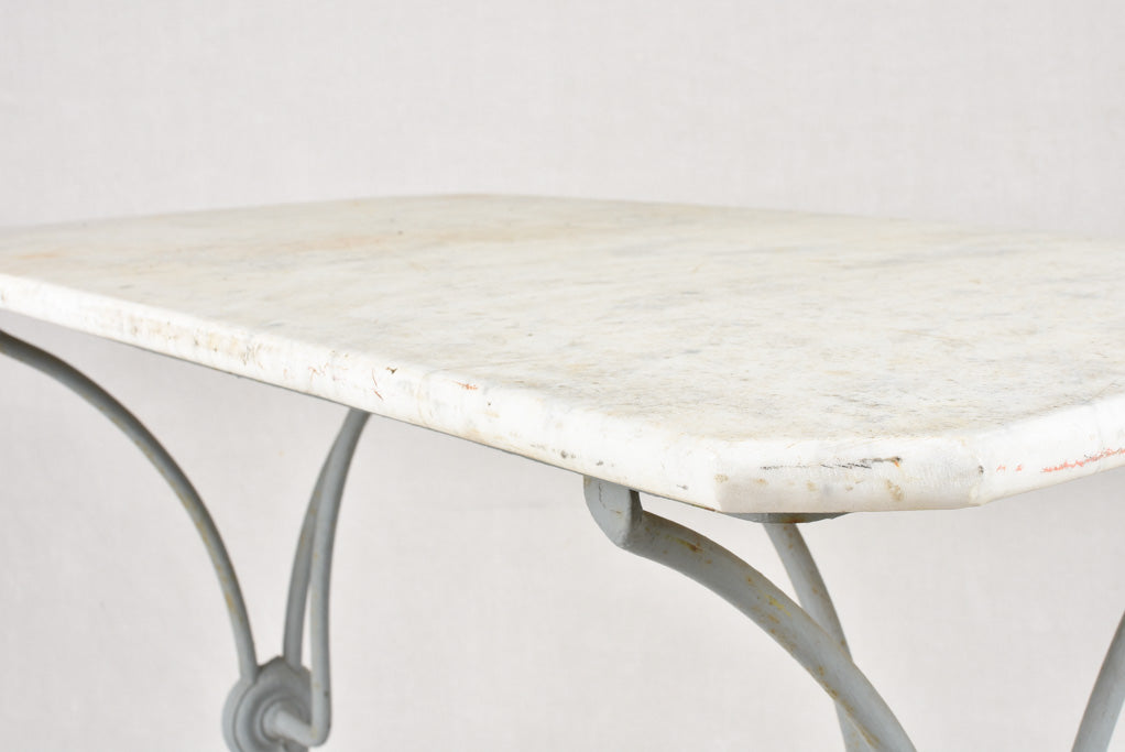 Rectangular marble garden table 27½"
