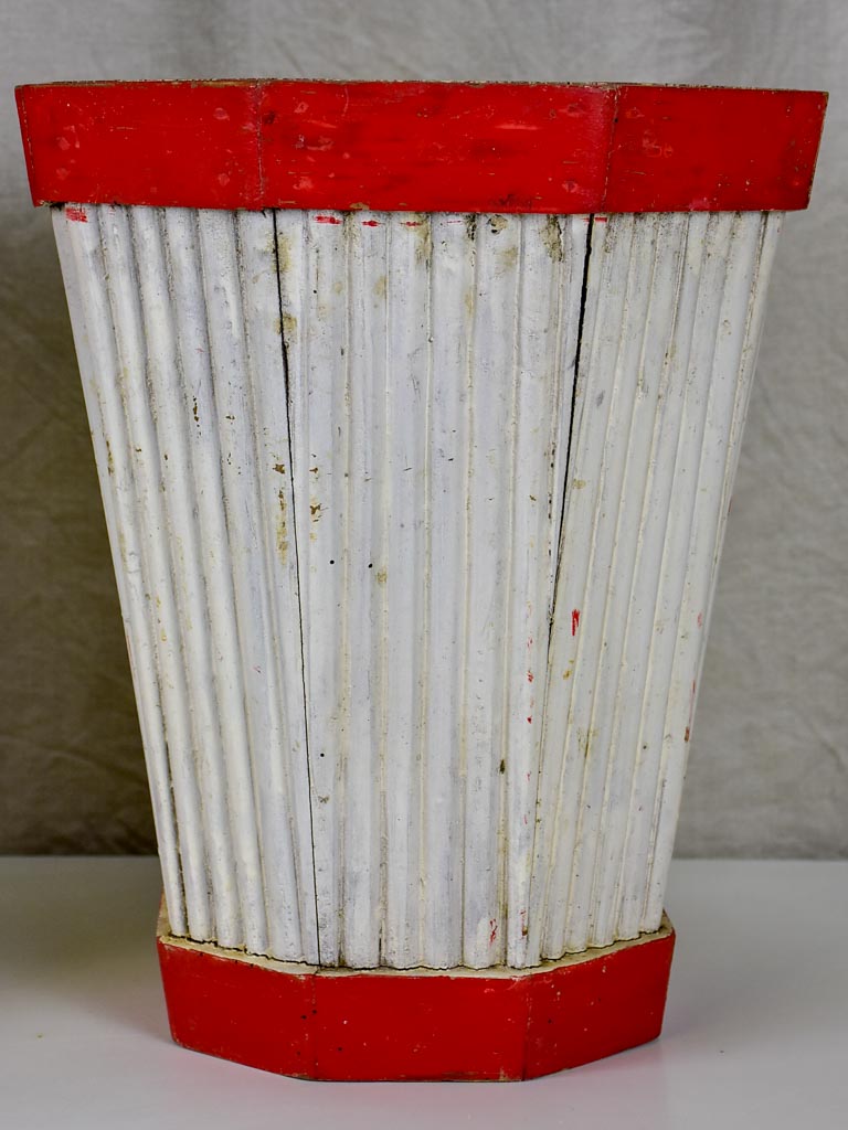 Pair of vintage French garden pot plant stands - 1950s