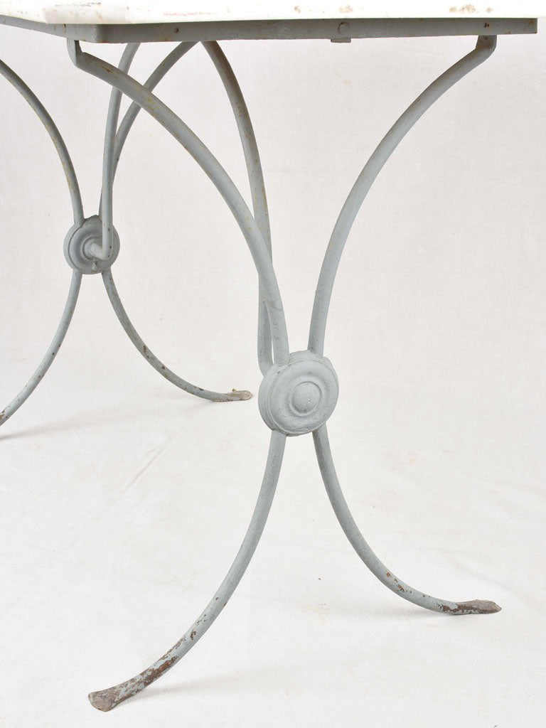 Rectangular marble garden table 27½"