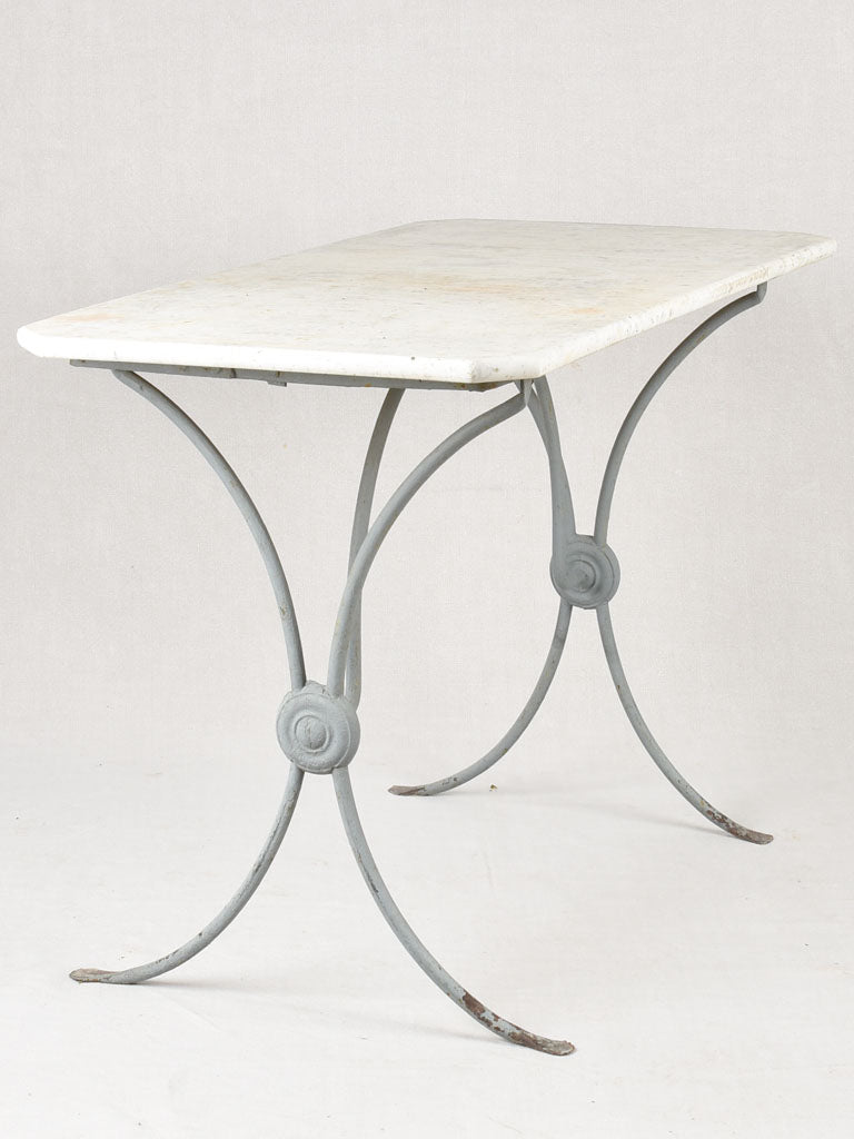 Rectangular marble garden table 27½"