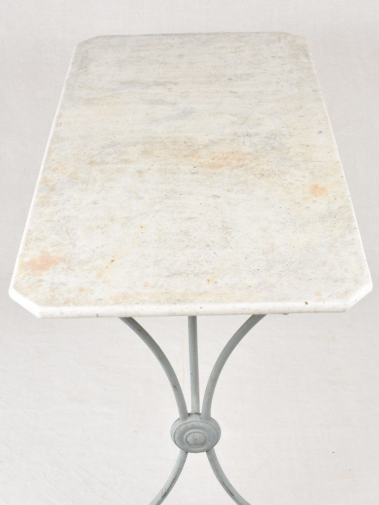 Rectangular marble garden table 27½"