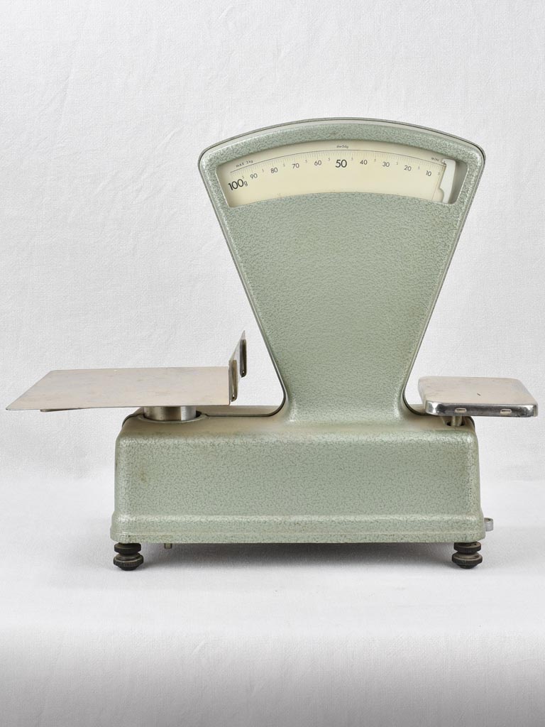 Antique spearmint green shop scales