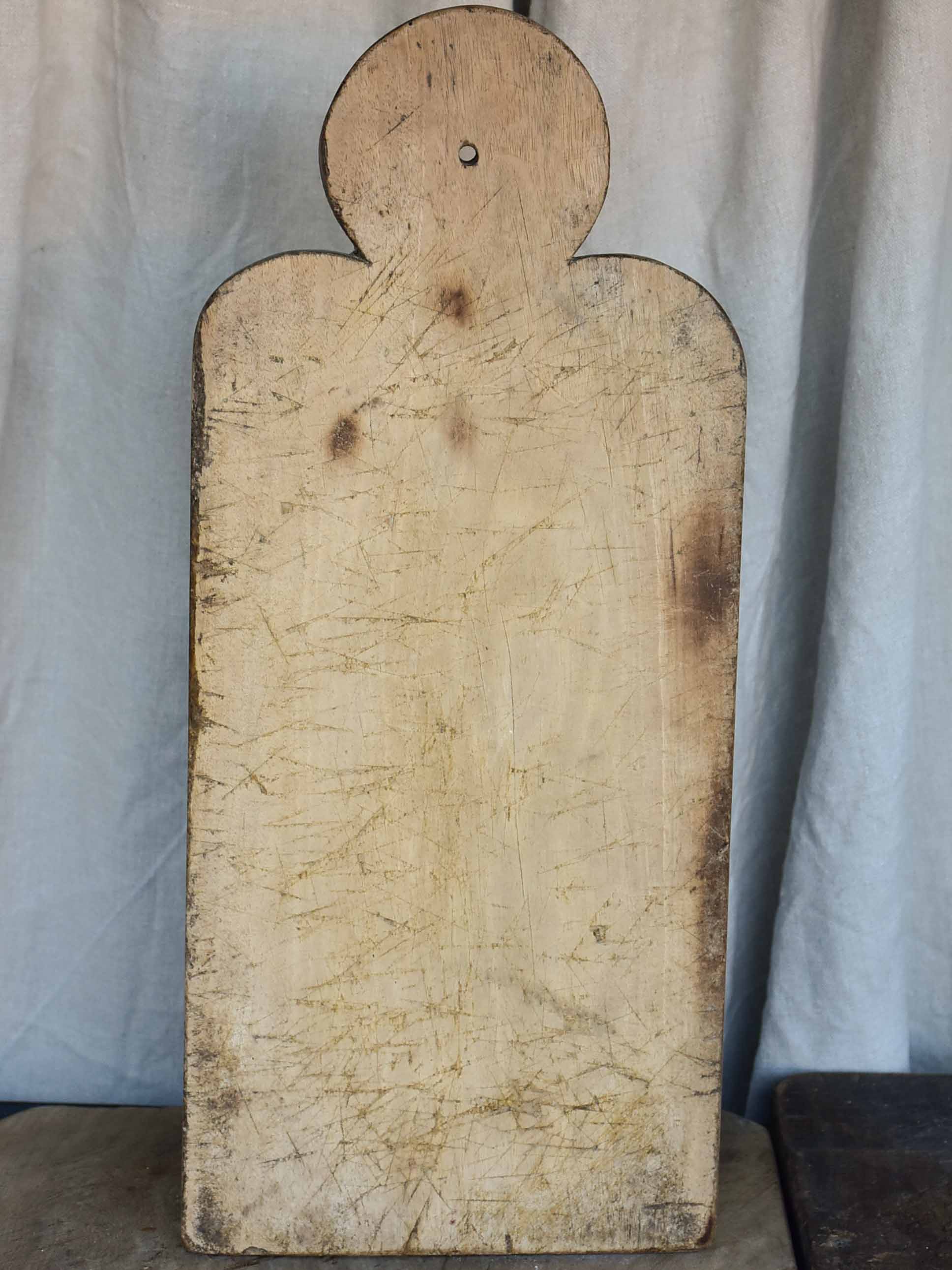 Antique French cutting board - clover shaped