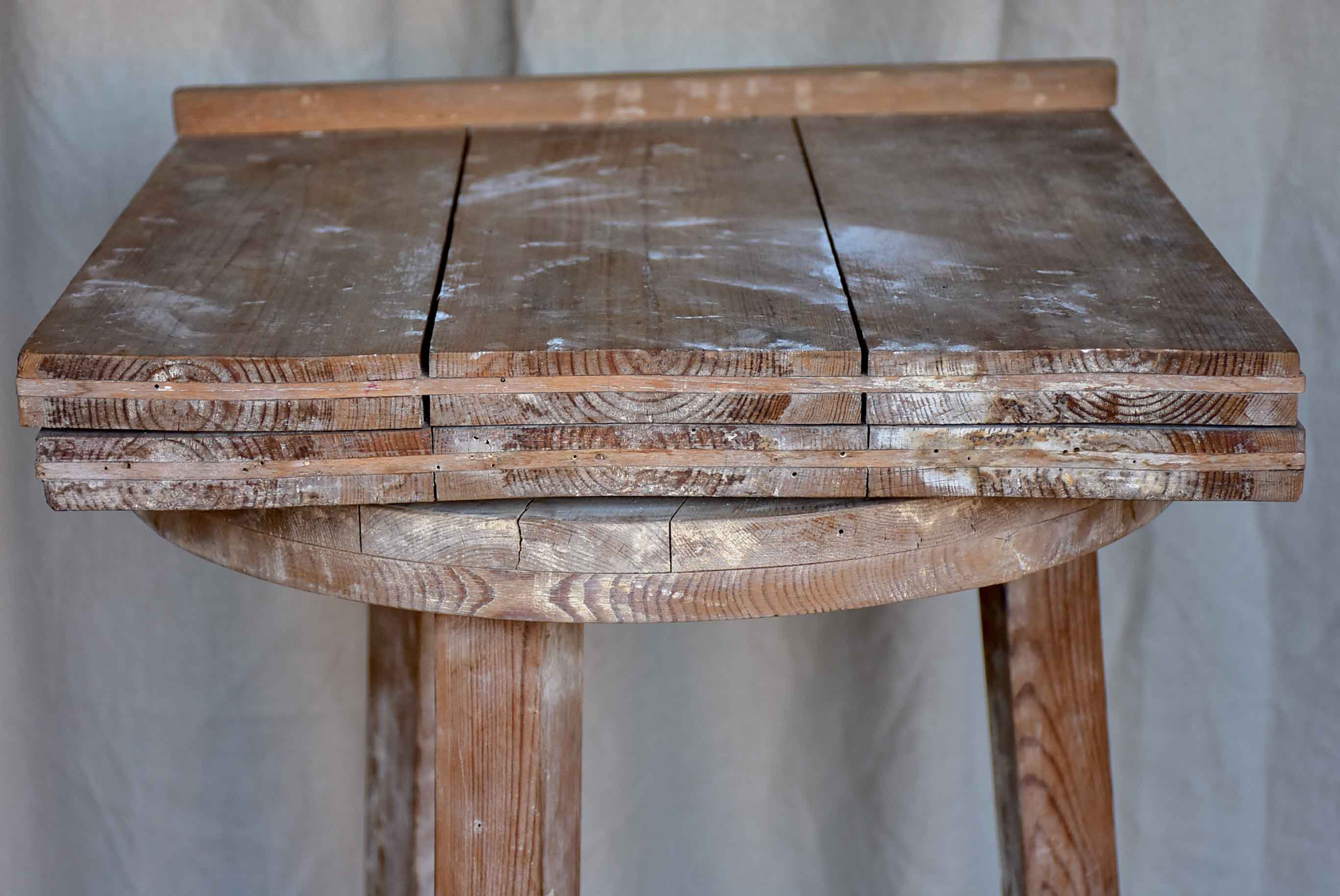 Antique French sculptor's turn table - tall