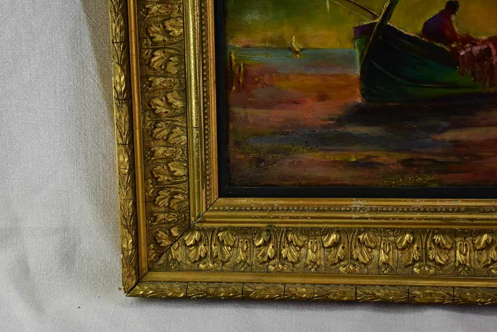 Maritime Theme Oil on Wood