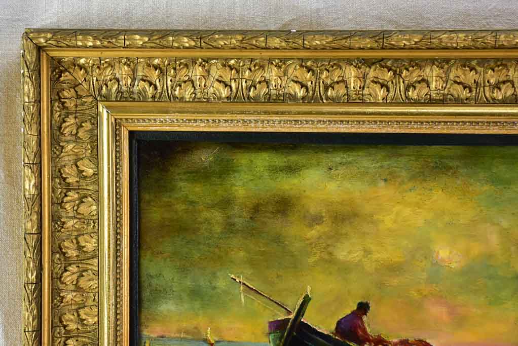 Historic M Barret Ship Painting
