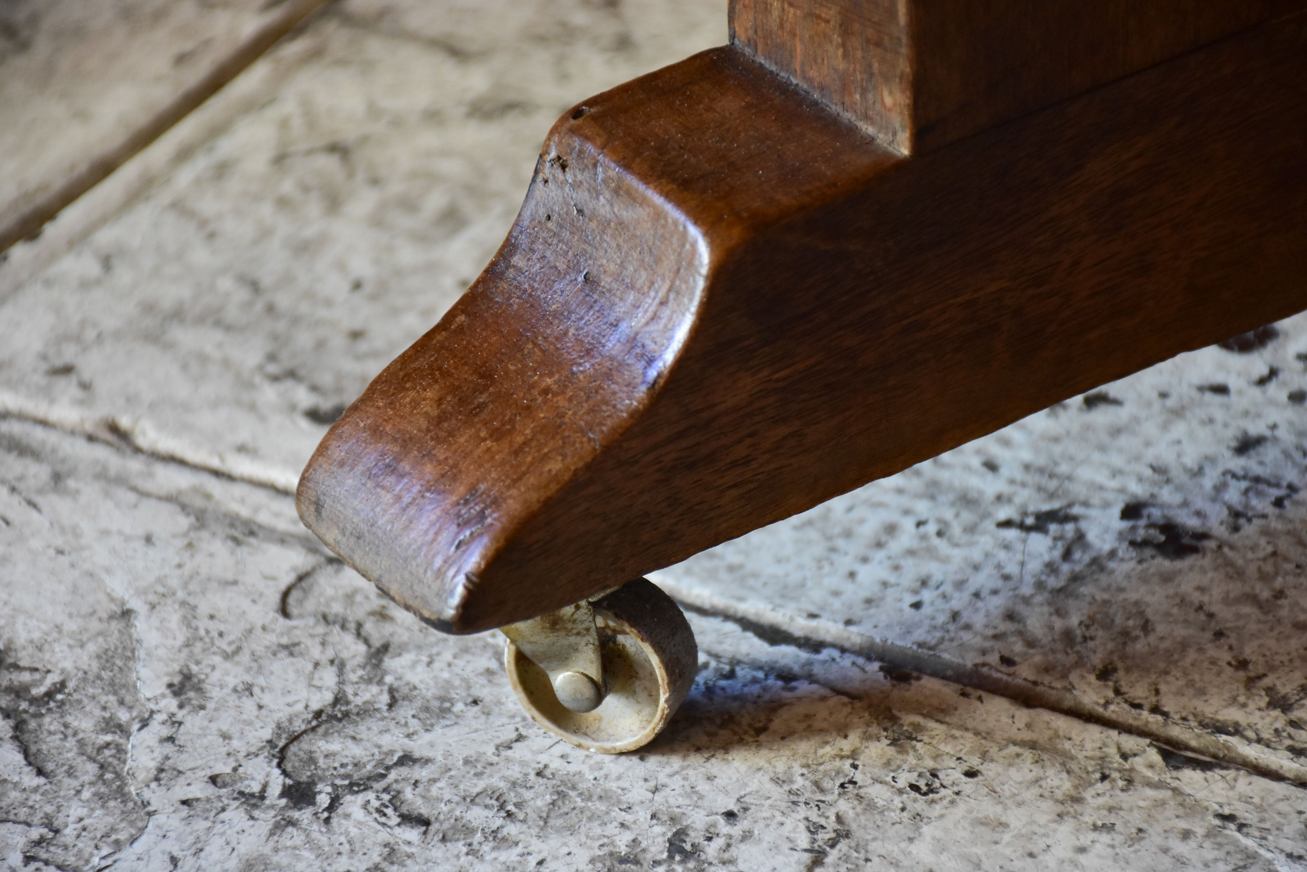 Antique French oval vigneron table