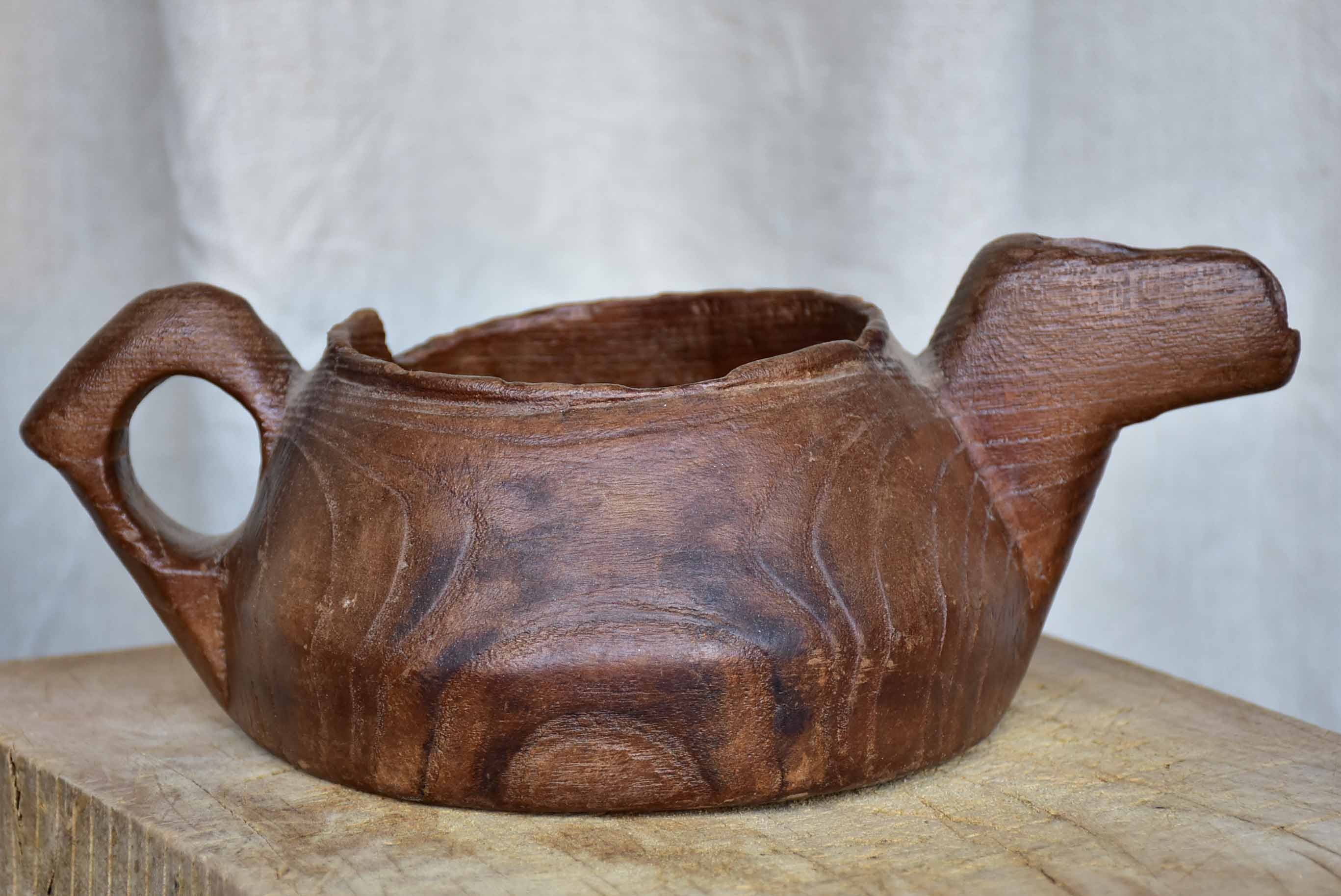 19th Century shepherd's teapot - wooden