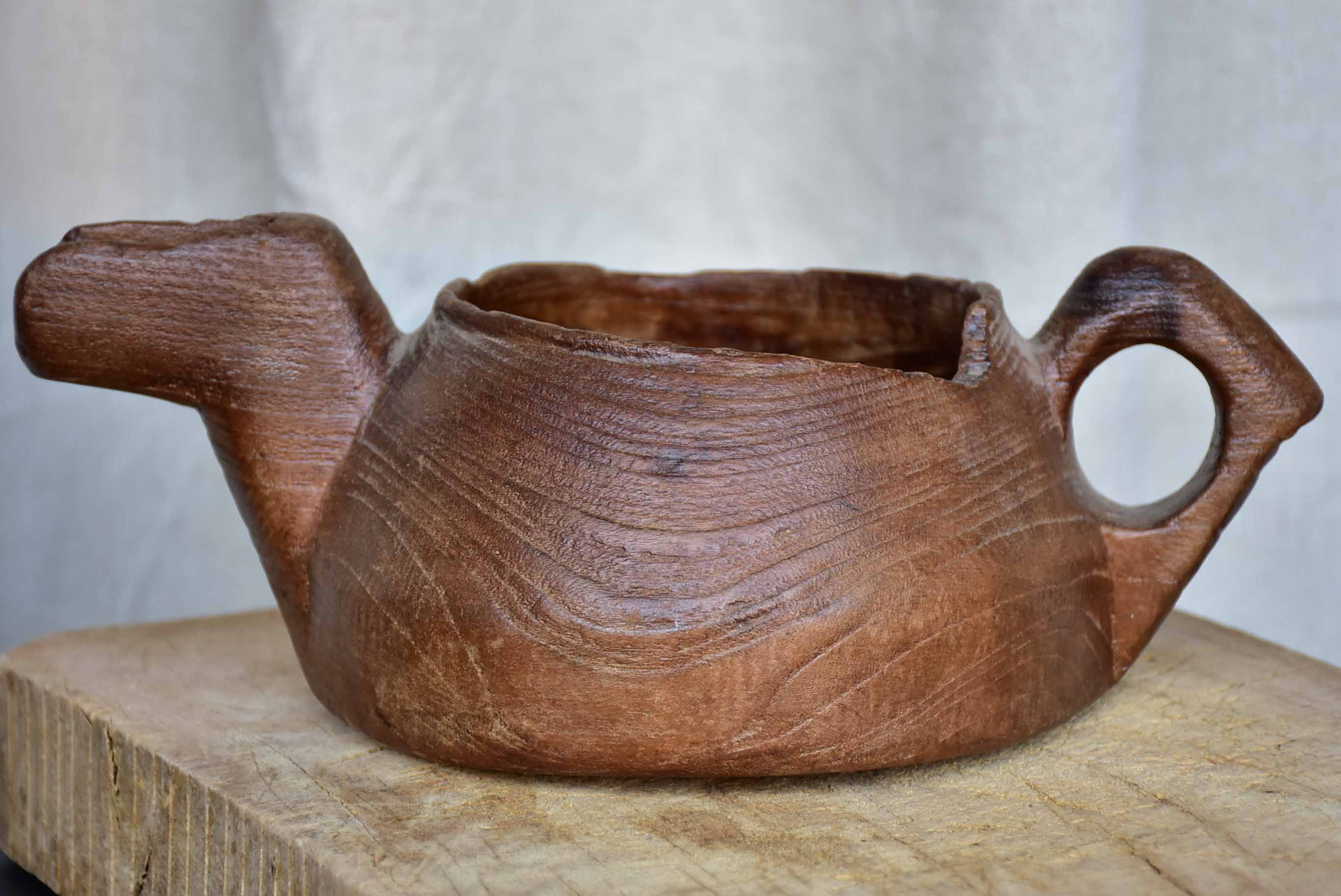 19th Century shepherd's teapot - wooden
