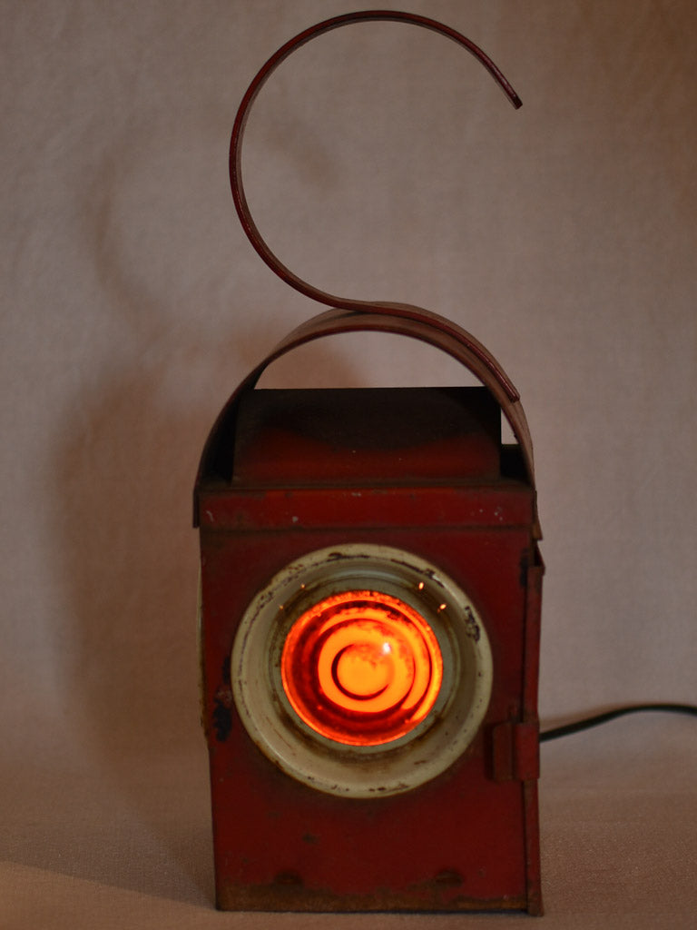 Charming original glass signal lamp