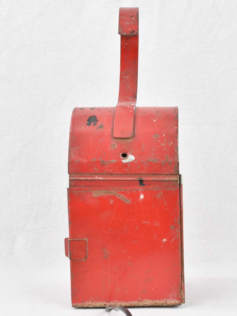 Original glass, railway themed lamp