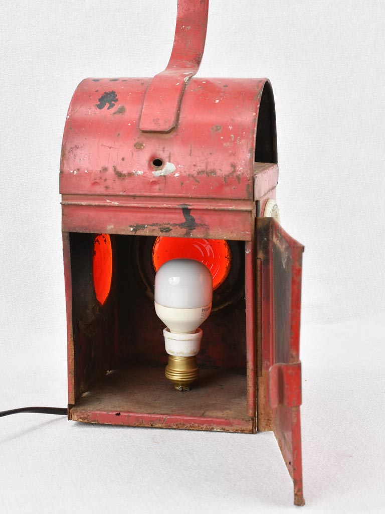 Authentic railway signal hanging lamp