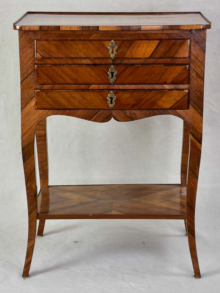 Louis XV side table with side drawer