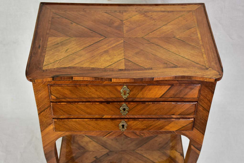 Louis XV side table with side drawer