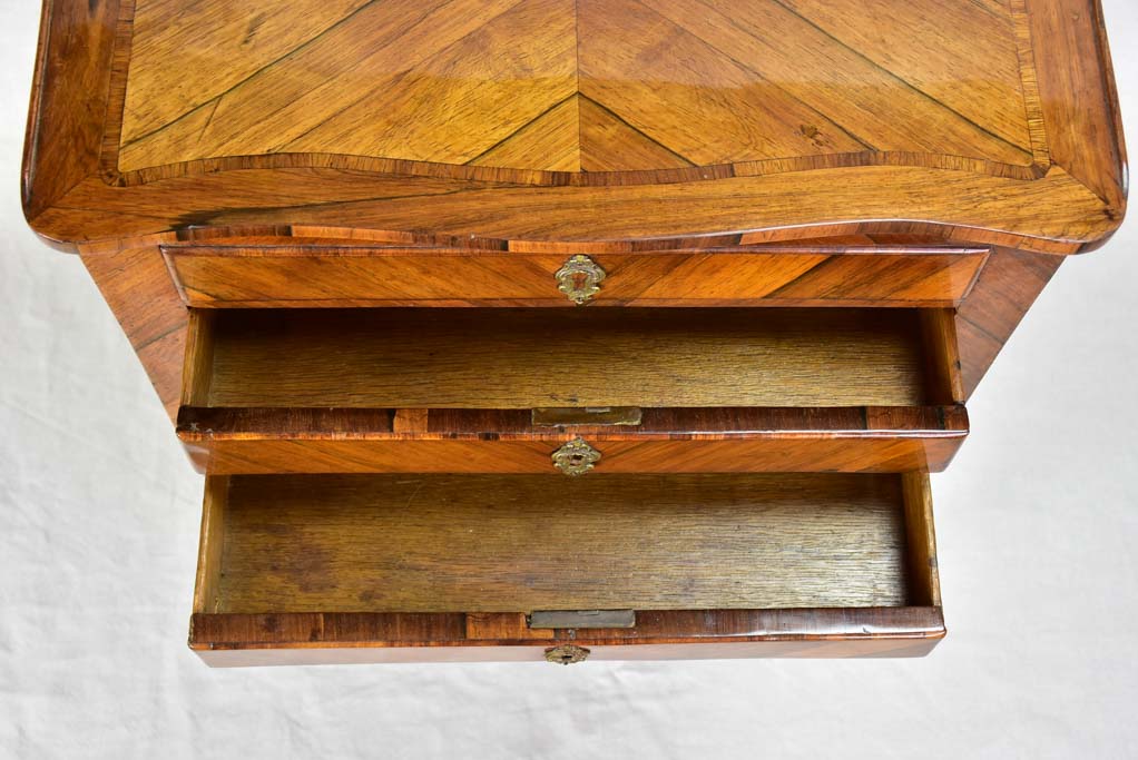 Louis XV side table with side drawer