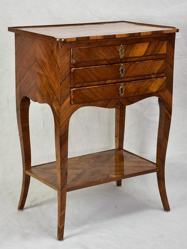 Louis XV side table with side drawer