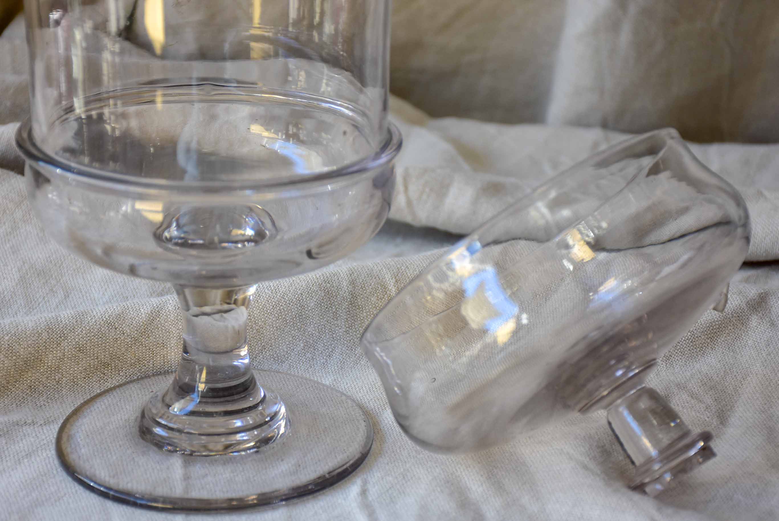 19th Century French blown glass lolly jar