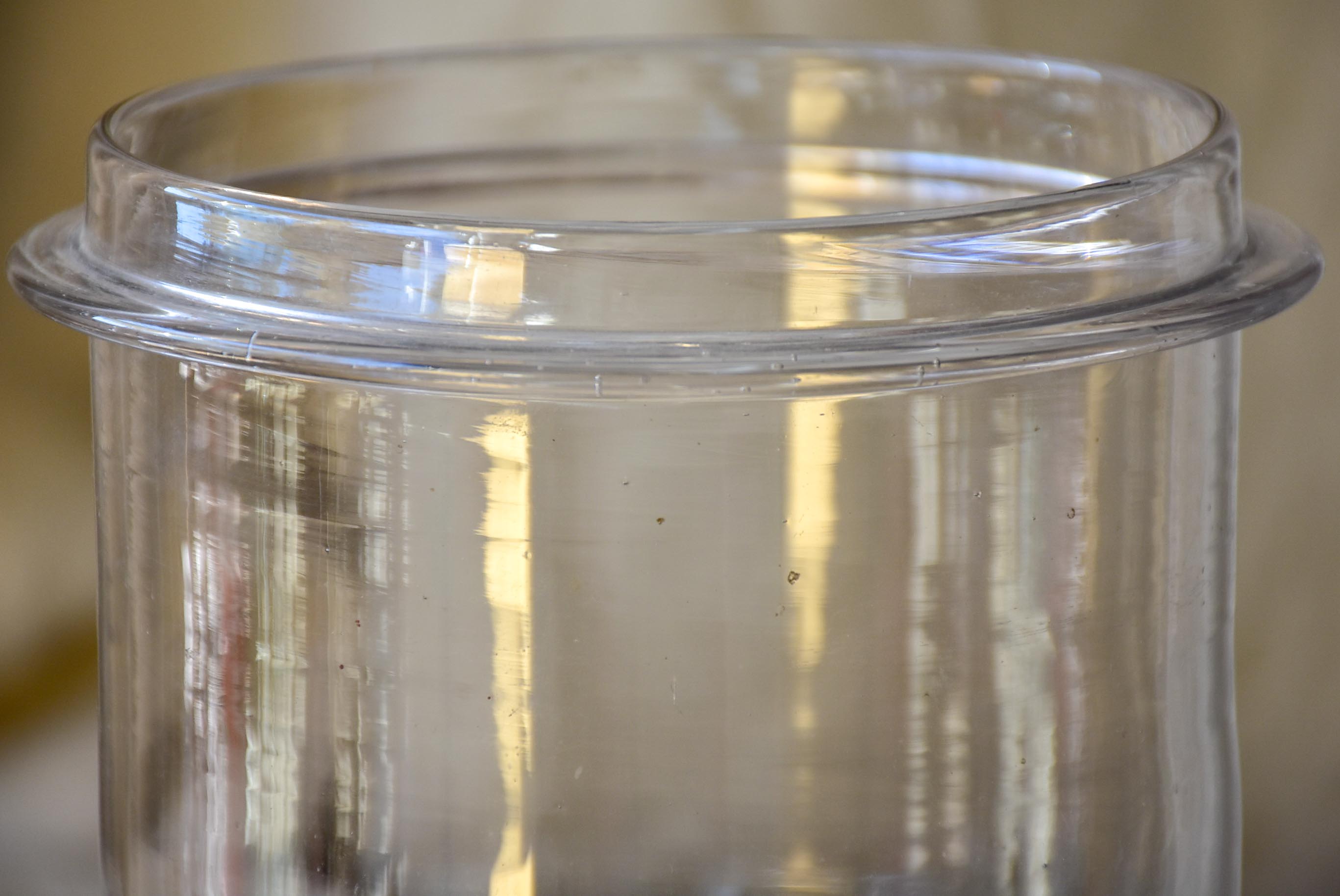 19th Century French blown glass lolly jar