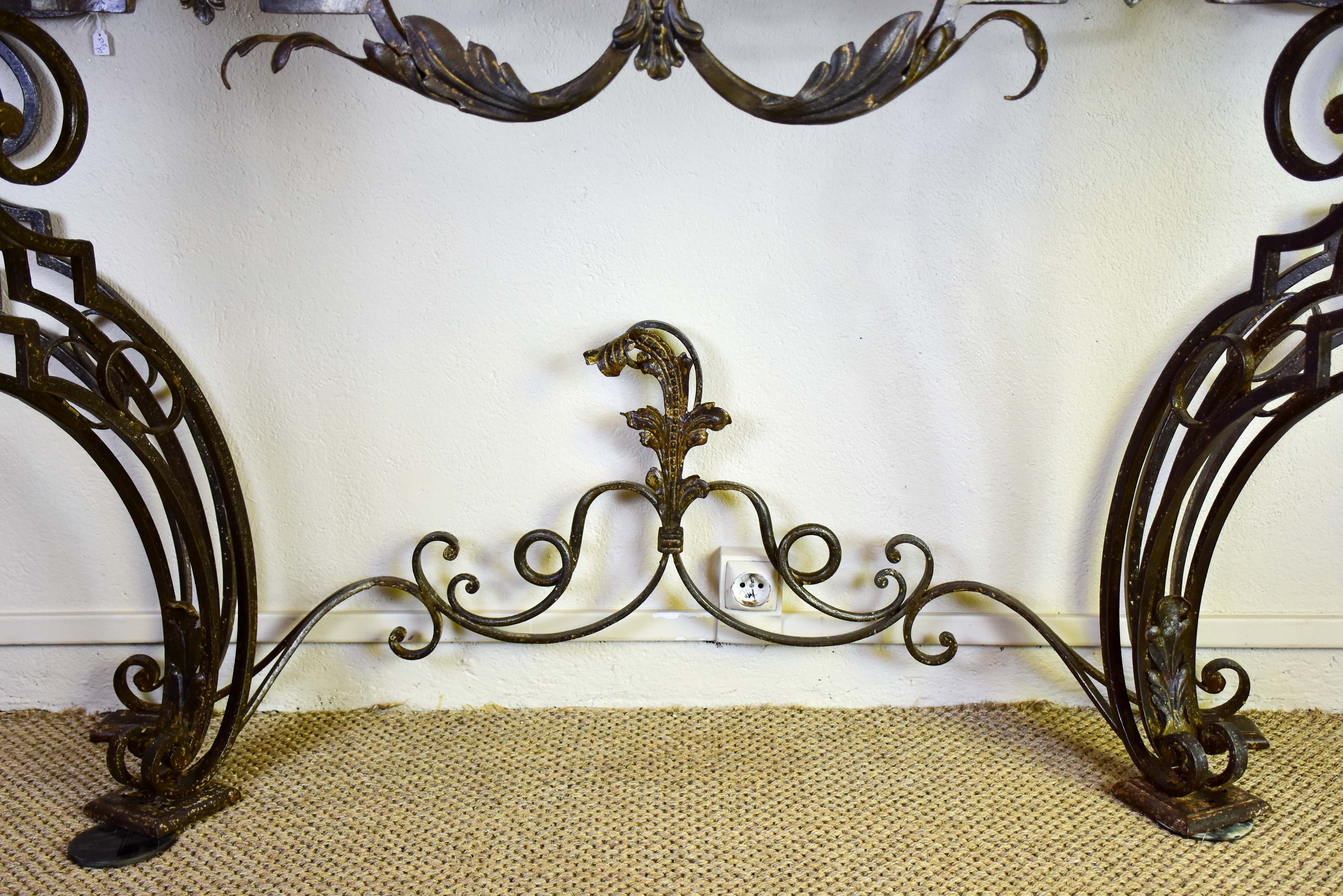 Large Louis XV marble console table