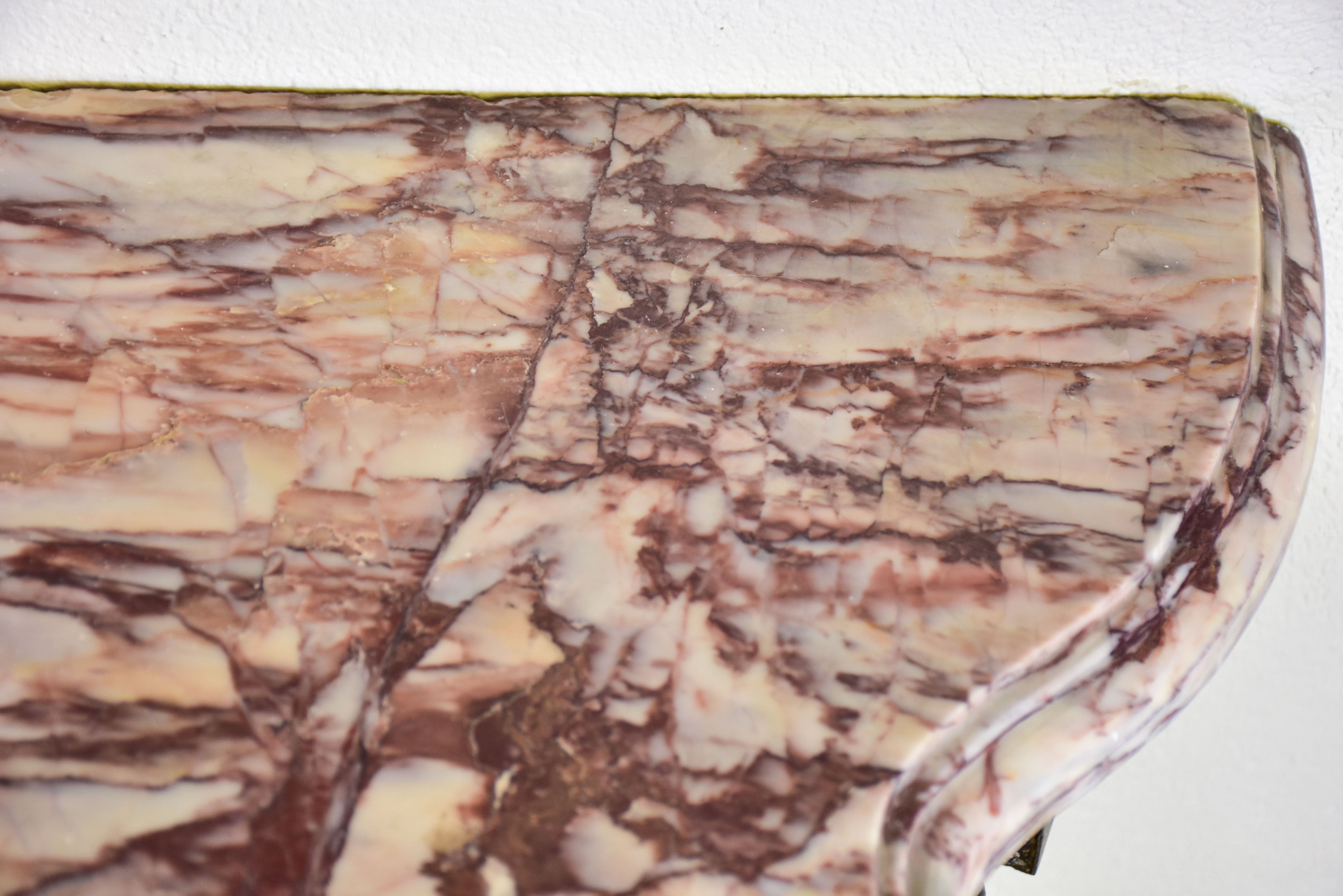 Large Louis XV marble console table