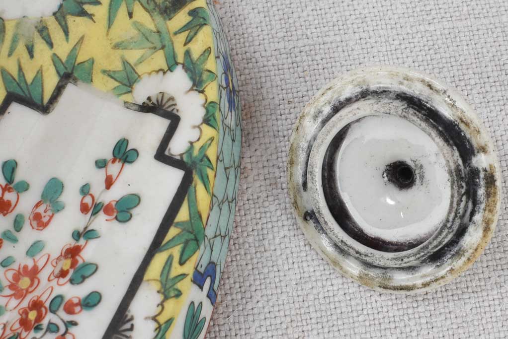 Inkwell, Chinoiserie, early-20th-century