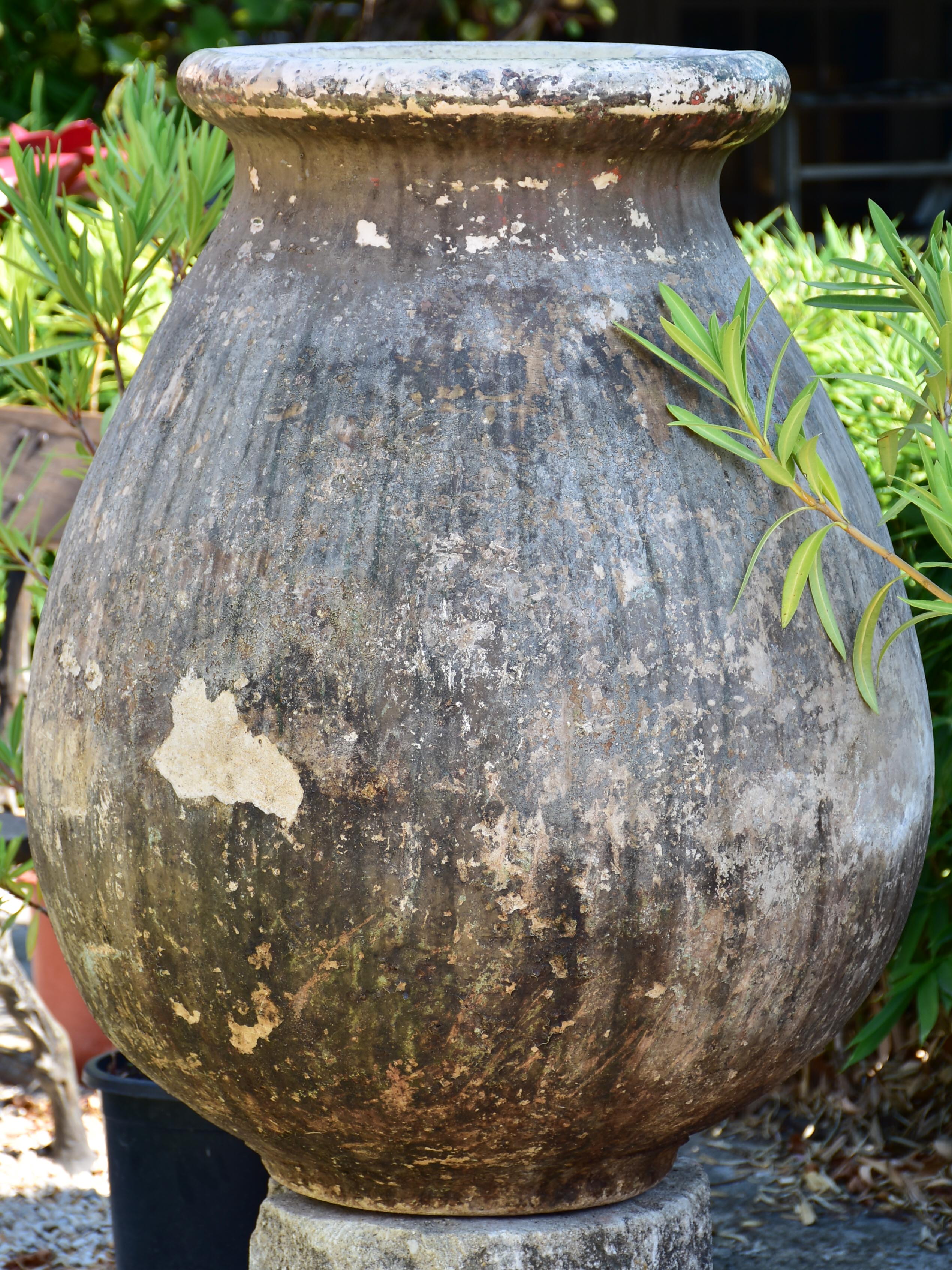 19th century French Biot oil jar
