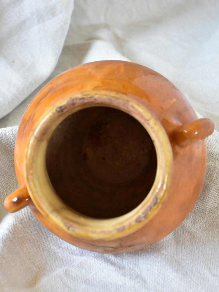 Petite antique French confit pot 6¾"