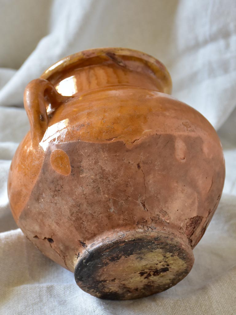 Petite antique French confit pot 6¾"