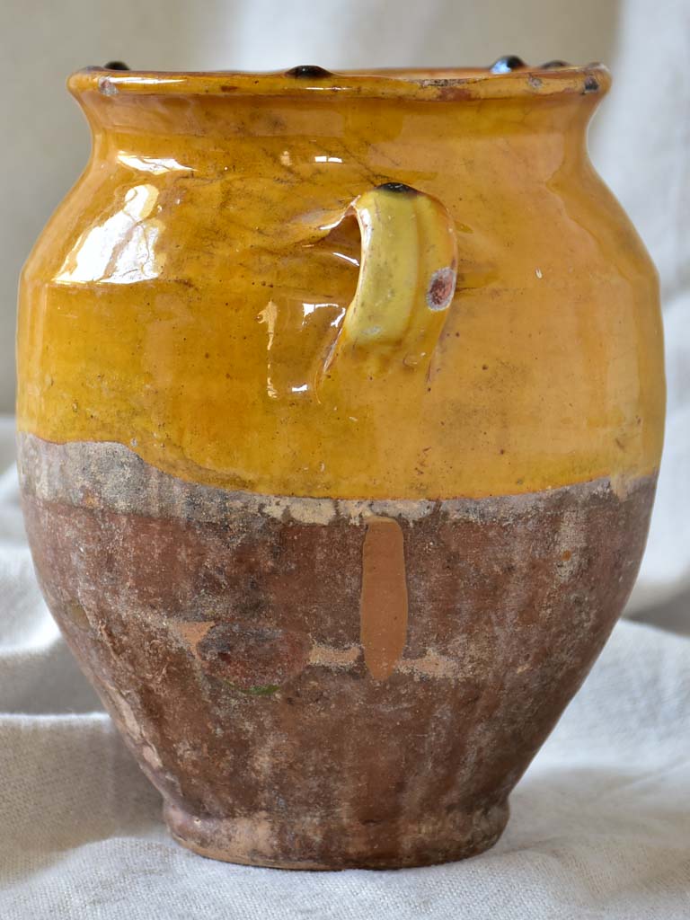 Small antique French confit pot 7½"