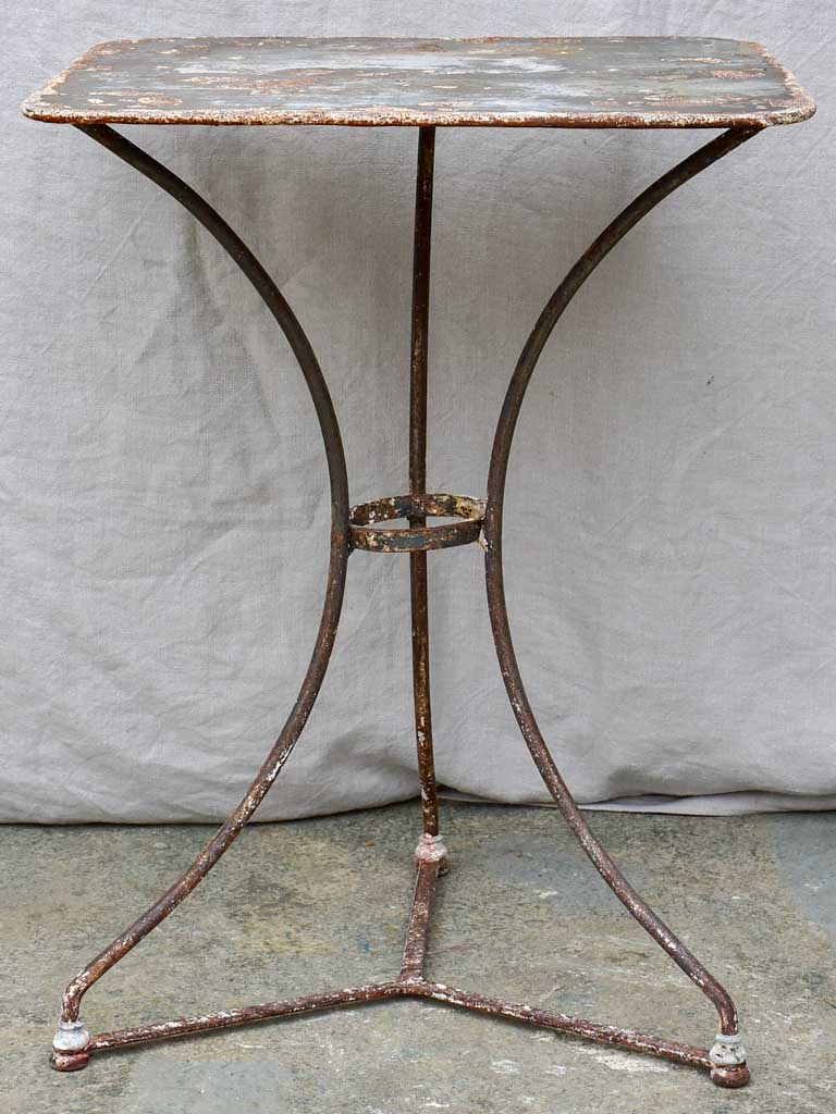 Antique French garden table - square