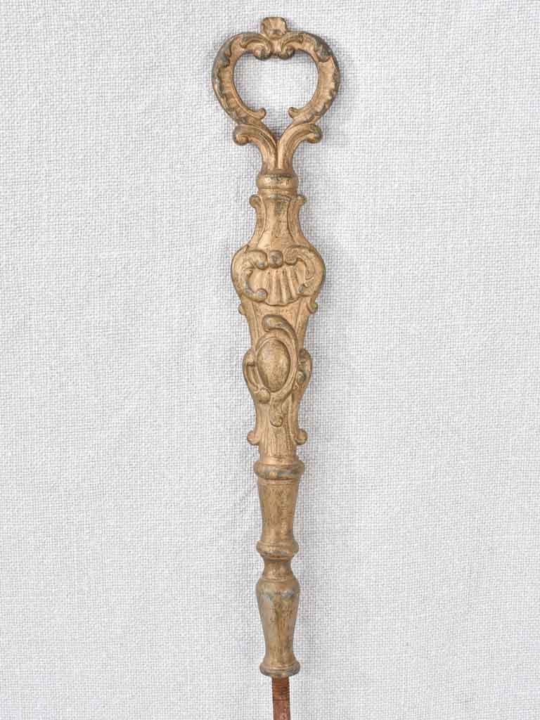 Fireplace spade, antique, French, 26"