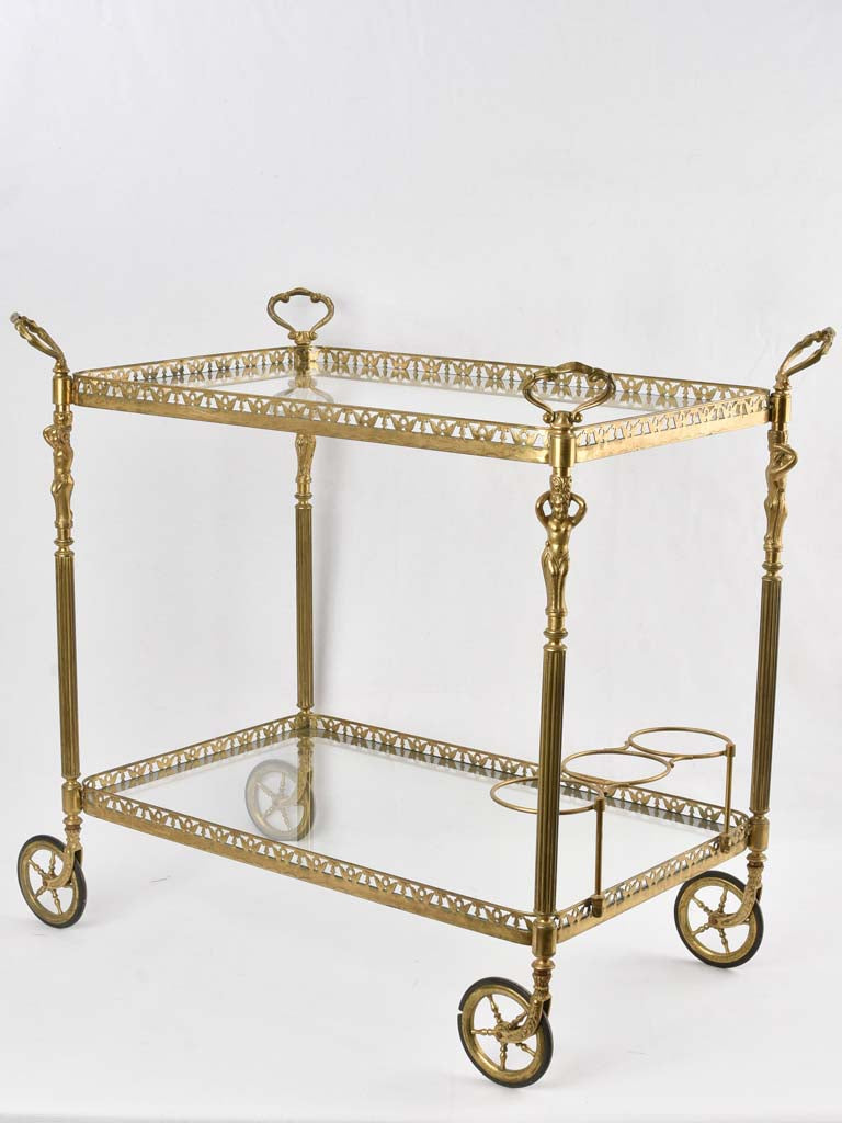 Vintage French bar cart / dessert trolley