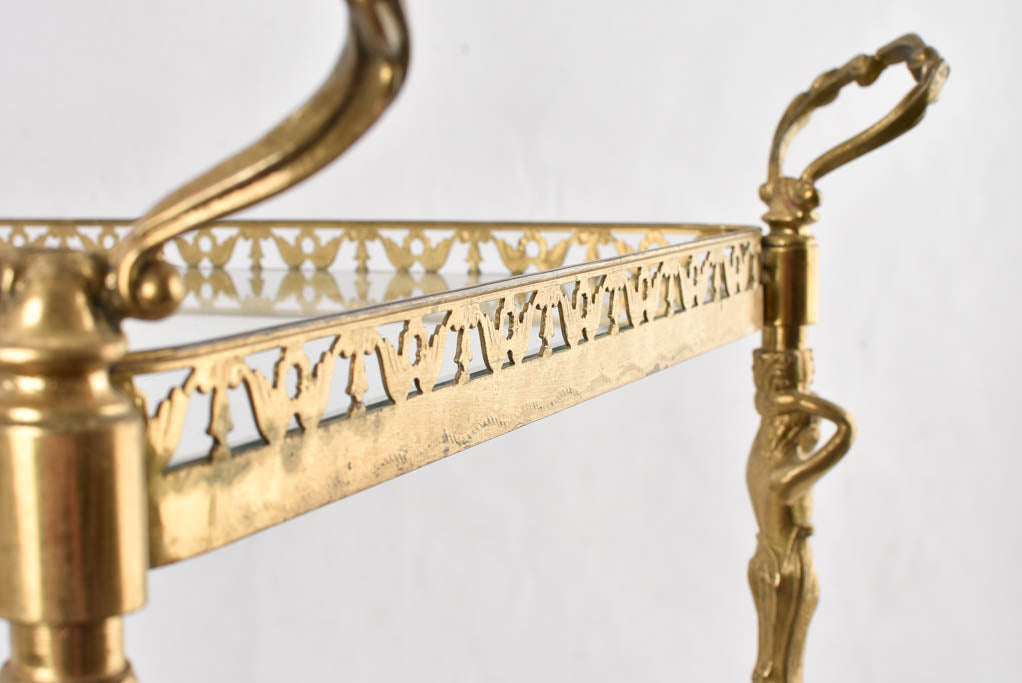 Vintage French bar cart / dessert trolley