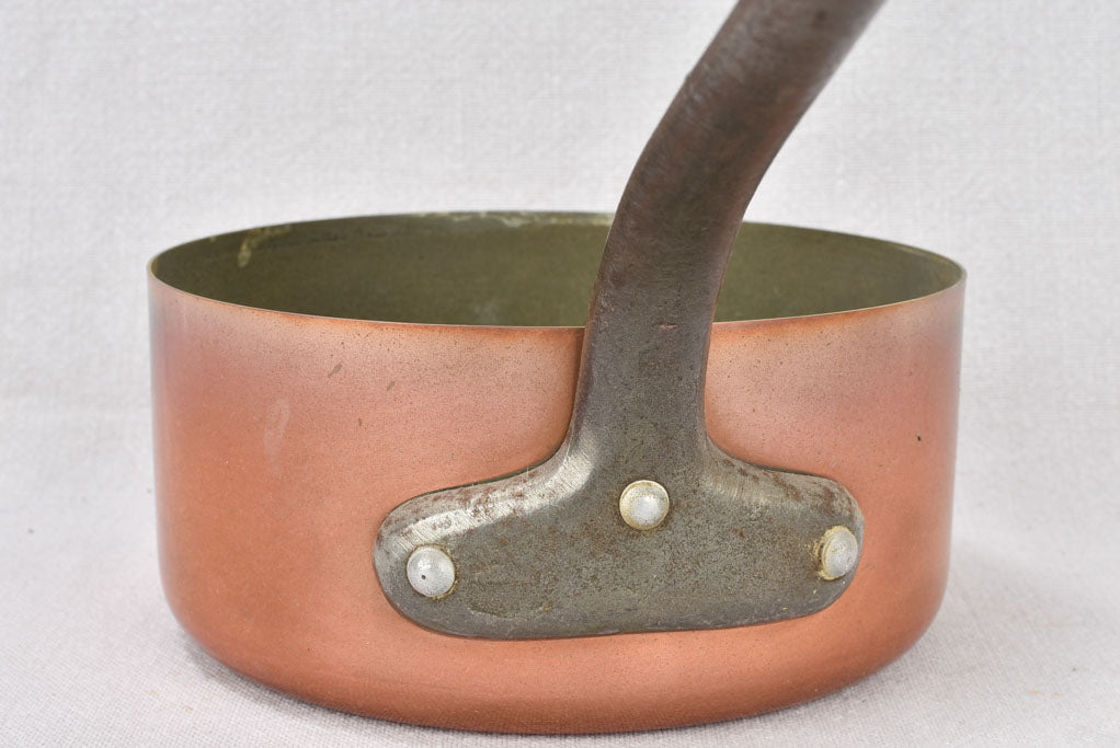 Saucepans, copper, antique (5 pieces)