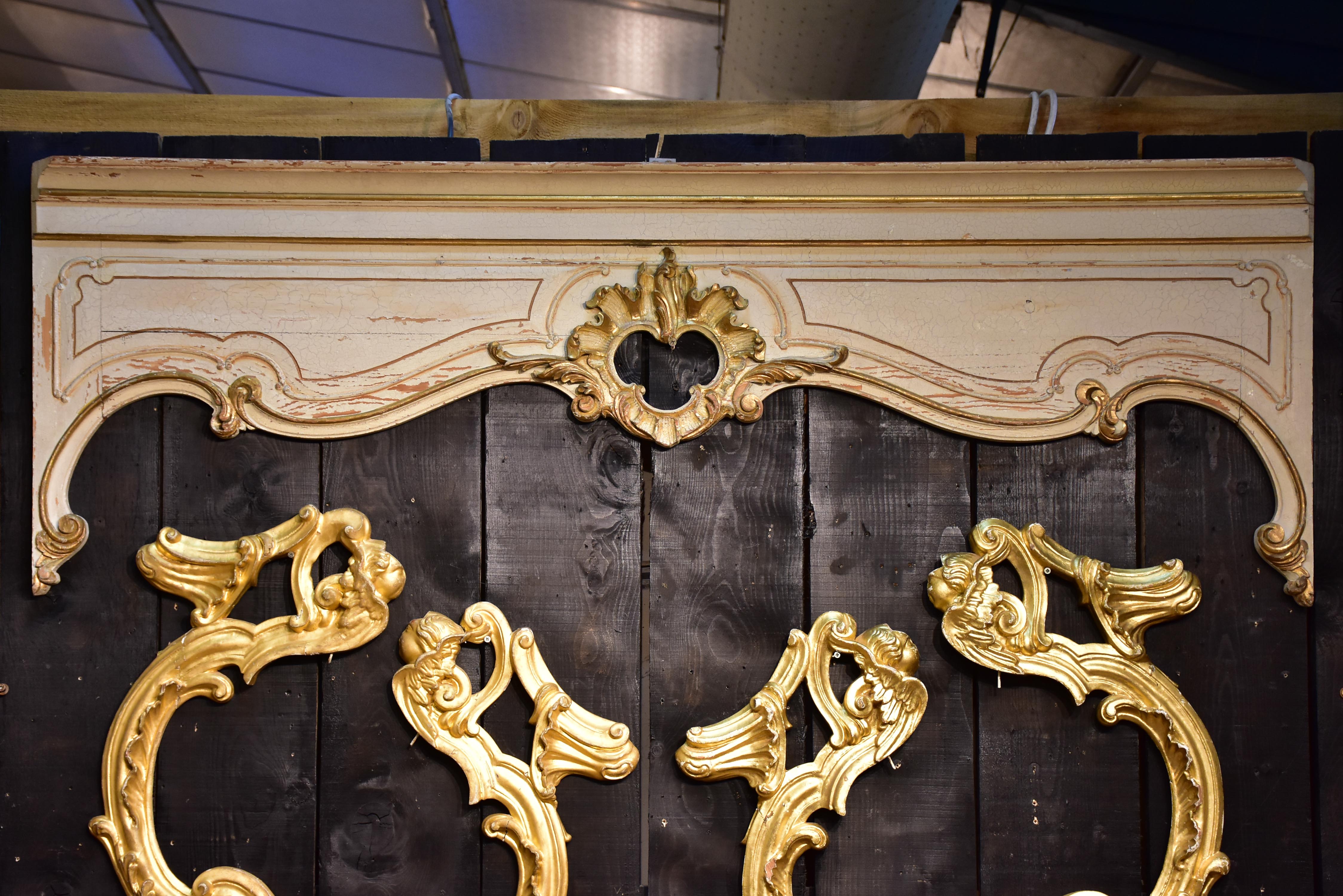 Antique French gilded boiserie