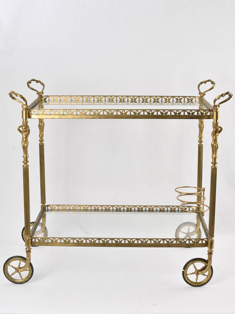 Vintage French bar cart / dessert trolley