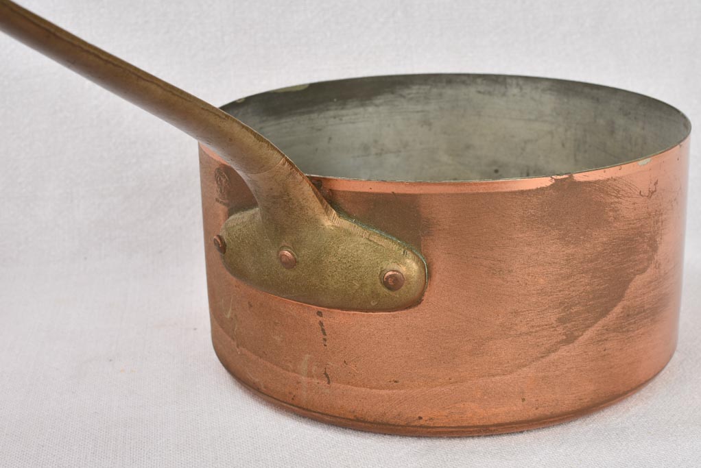 Saucepans, copper, vintage (set of 7)