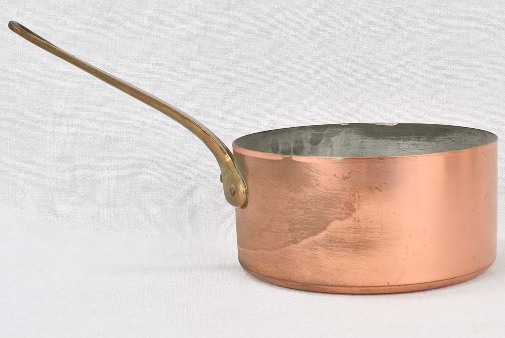 Saucepans, copper, vintage (set of 7)