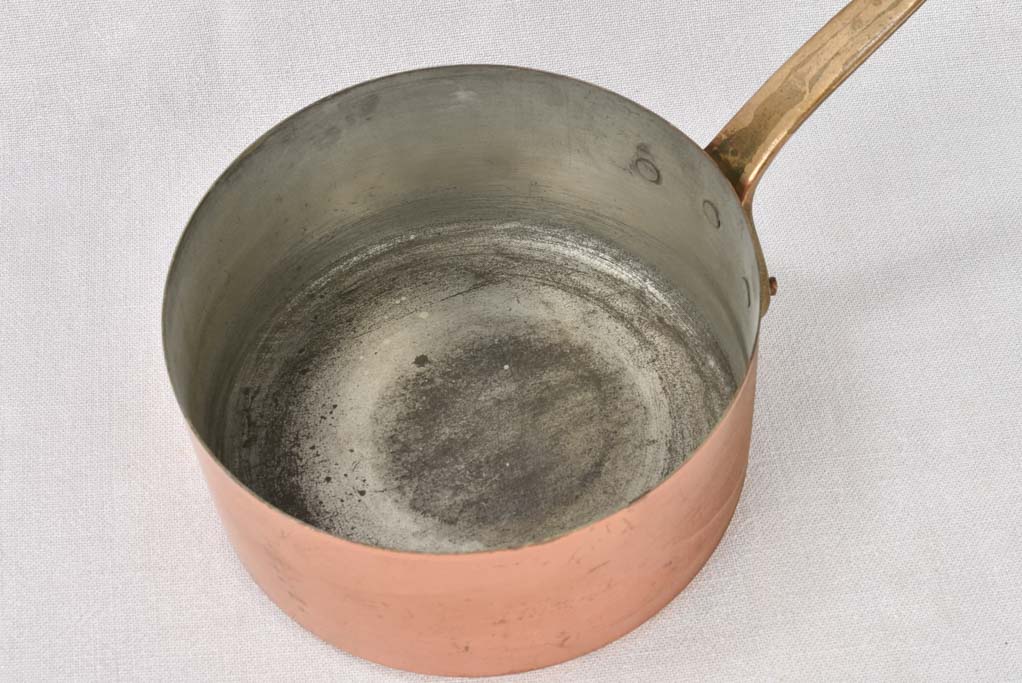 Saucepans, copper, vintage (set of 7)