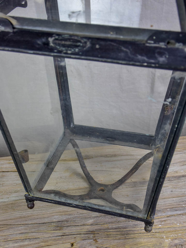 Large 19th Century French lantern - black 27½"