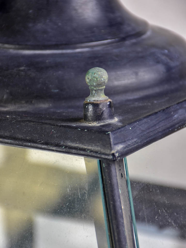 Large 19th Century French lantern - black 27½"