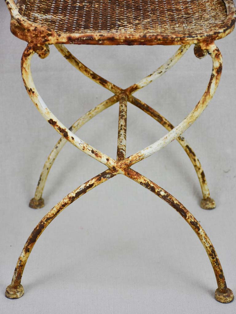 Early 20th century French garden chair in iron