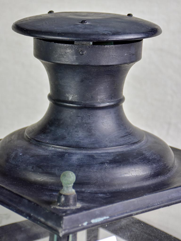 Large 19th Century French lantern - black 27½"