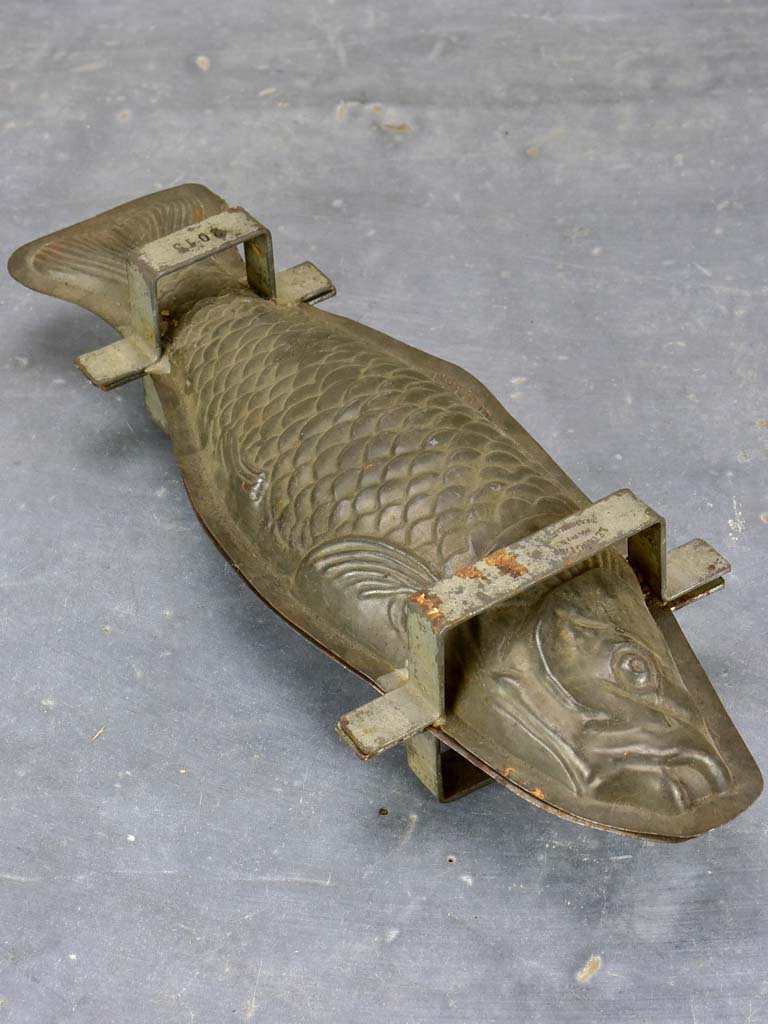 Vintage French chocolate mold - fish