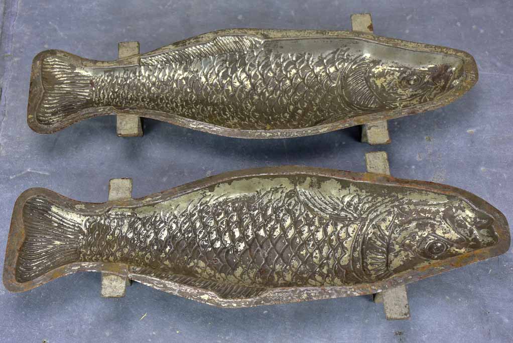 Vintage French chocolate mold - fish